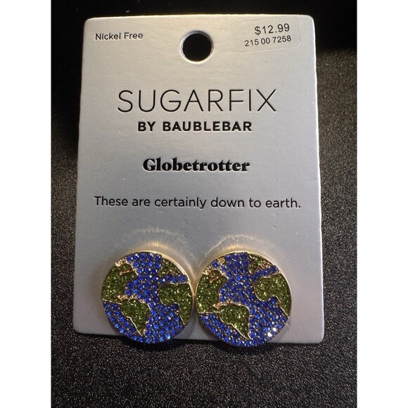Sugarfix Baublebar Globetrotter Stud Earrings New Earth - Picture 1 of 3